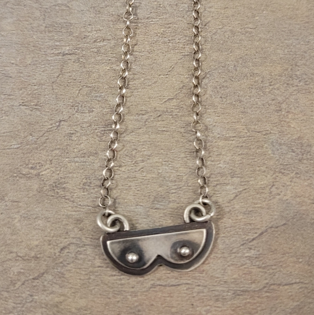 Silver 925 Mask Pendant Necklace